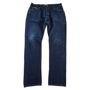Taylor Stitch Democratic Jeans 38‎ Blue Selvedge Denim Buttonfly Organic Cotton